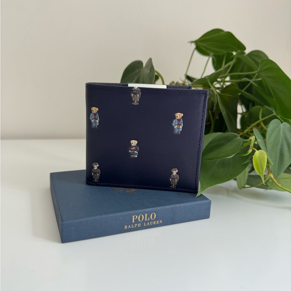 Polo Ralph Lauren Leather Teddy Bear Wallet
